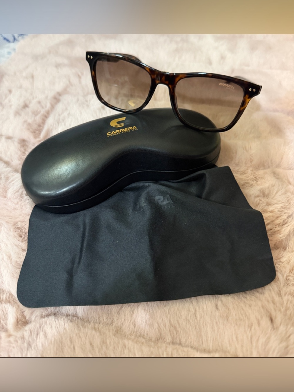 NWO Carrera Tortoise Frame Sunglasses with Brown Gradient Lenses